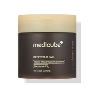 medicube - Discos de Algodón Veganos con Tónico Deep Vita C Pad