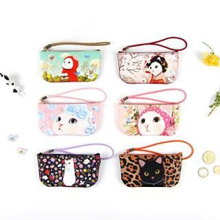 Full House Cat-Print Pouch S
