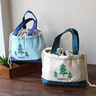 Ms Bean Tree Printed Canvas Lunch Bag