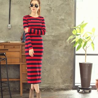 Stripe Long Dress