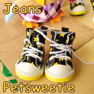 Pet Sweetie Star Printed Lace Up Dog Sneakers