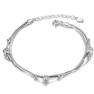 BELEC 925 Sterling Silver Lucky Beads Bracelet