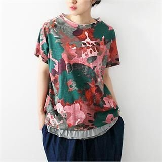 Beccgirl Floral Print T-Shirt