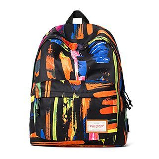 Mr.ace Homme Printed Nylon Backpack