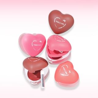 Veecci - Heart Pudding Lip & Cheek Multi-Use Cream - 4 Colors L02# Vitality Grapefruit - 5G