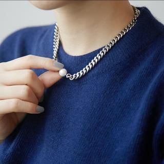 Ticoo Faux Pearl Chain Necklace / Bracelet
