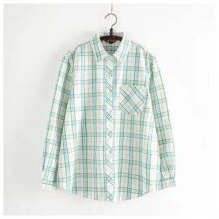 TOJI Long-Sleeve Plaid Shirt