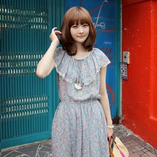 Buy CLICK Round Bertha Collar Chiffon Dress 1022901070