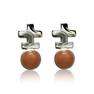 ZN Concept Orange Agate Earrings