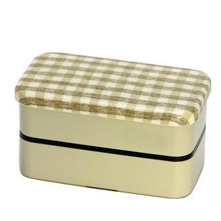 Hakoya Hakoya Nunobari 2 Layers Lunch Box M Hoccori Beige