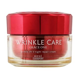 Kose - Grace One Wrinkle Care Wrinkle Lift V Night Repair Cream 50g