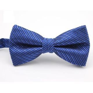 Xin Club Striped Bow Tie Blue - One Size