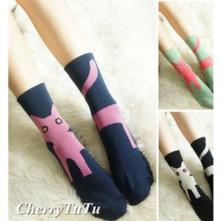 CherryTuTu Cat Print Socks