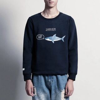 Kith&Kin Shark Printed Pullover