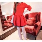 3/4 Sleeve A-Line Dress от YesStyle.com INT 3/4 Sleeve A-Line Dress от YesStyle.com INT