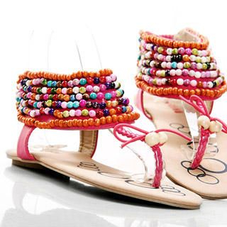 Beaded Thong Sandal