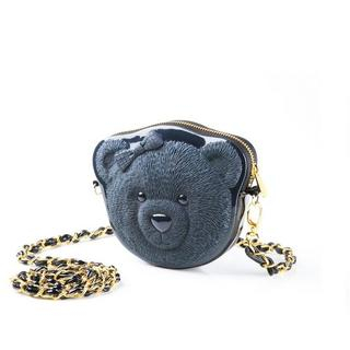 Adamo 3D Bag Original Bow Bear 3D Handbag Navy Blue - One Size