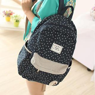 Canvas Love Floral Print Canvas Backpack