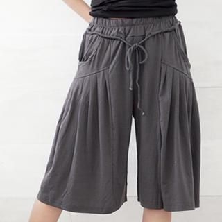 RingBear Drawstring Cropped Pants