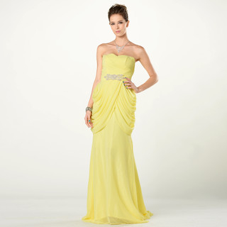 YesStyle Z Strapless Beaded A-Line Evening Gown