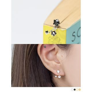 PINKROCKET Rhinestone Star Earrings
