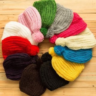 Seoul Young Pompom-Accent Beanie