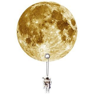 DREAMS Planet Uchiwa (Shaped Fan) (Moon)