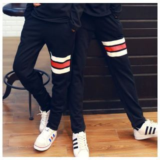 Azure Couple Matching Stripe Sweatpants