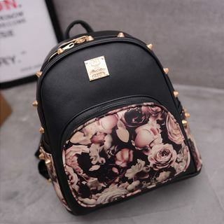 Nautilus Bags Floral Studded Backpack