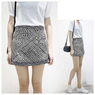 trendedge Print Pencil Skirt