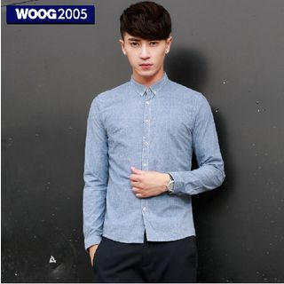 WOOG Plain Long-Sleeve Shirt