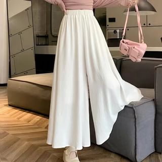 High Waist Plain Maxi A-Line Skirt