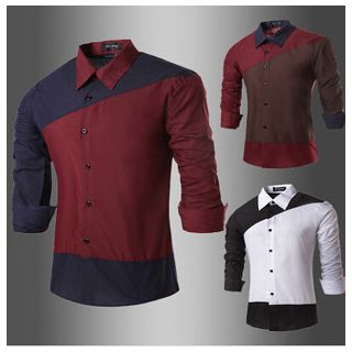 Hansel Colour Block Long-Sleeve Shirt