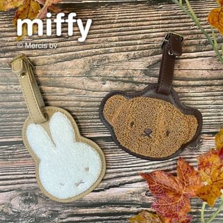 Miffy luggage Tag Bag Charm Boris (H10×W7cm)