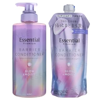 Kao - Essential Premium Barrier Glow & Moist Conditioner 340ml Refill