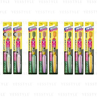 Kao - Deep Clean Fully Premium Compact Toothbrush 1 pc - Random Color - Normal