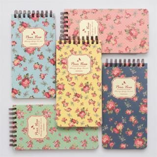 iswas Floral Print Spring Mini Notebook