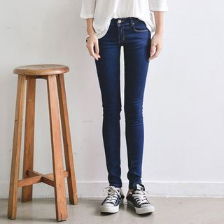 JUSTONE Stitched Skinny Jeans