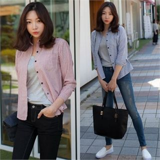 2fb Pocket-Front Striped Shirt