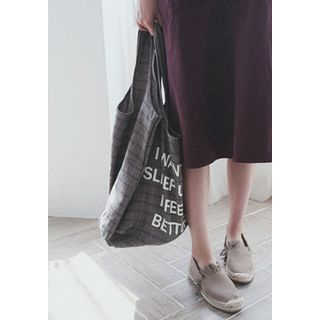 GOROKE Lettering Lightweight Shopper Bag