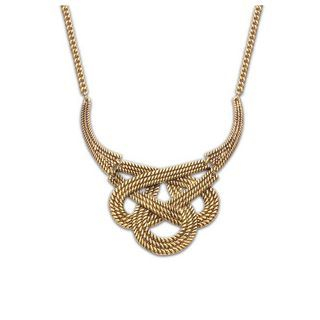 Glamiz Woven Chain Necklace