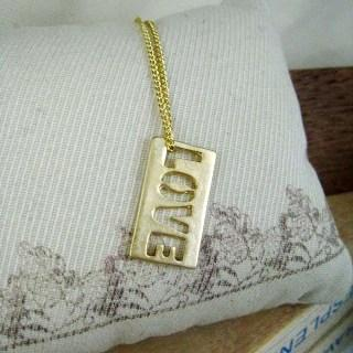 MyLittleThing Gold LOVE Letter Necklace Gold - One Size