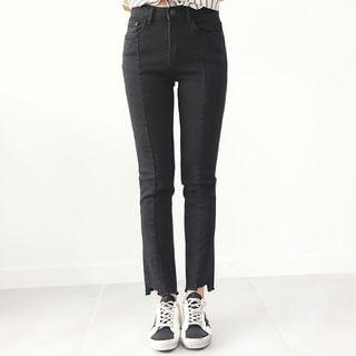 DANI LOVE Fray-Hem Skinny Jeans