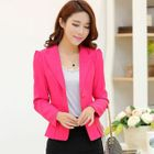 Single Button Blazer Sapphire Blue - L от YesStyle.com INT Single Button Blazer Sapphire Blue - L от YesStyle.com INT