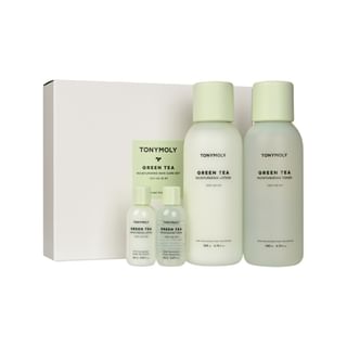 TONYMOLY - Green Tea Moisturizing Skin Care Set 4 pcs