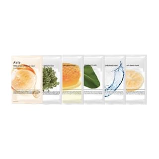 Abib - Mild Acidic pH Sheet Mask - 6 Types Aqua Fit