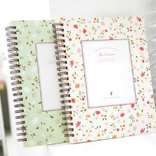 MissYou Floral Spiral Notebook