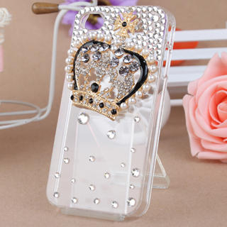 Fit-to-Kill Pearl Crown iPhone 4/4S Case Transparent - One Size