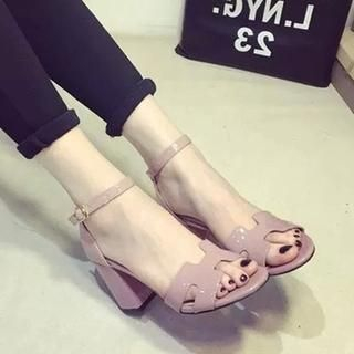 Laceuplux Ankle Strap Heeled Sandals