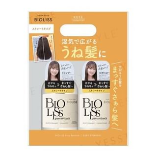 Kose - Bioliss Pure Retouch Silky Straight Shampoo & Conditioner Set 480ml x 2